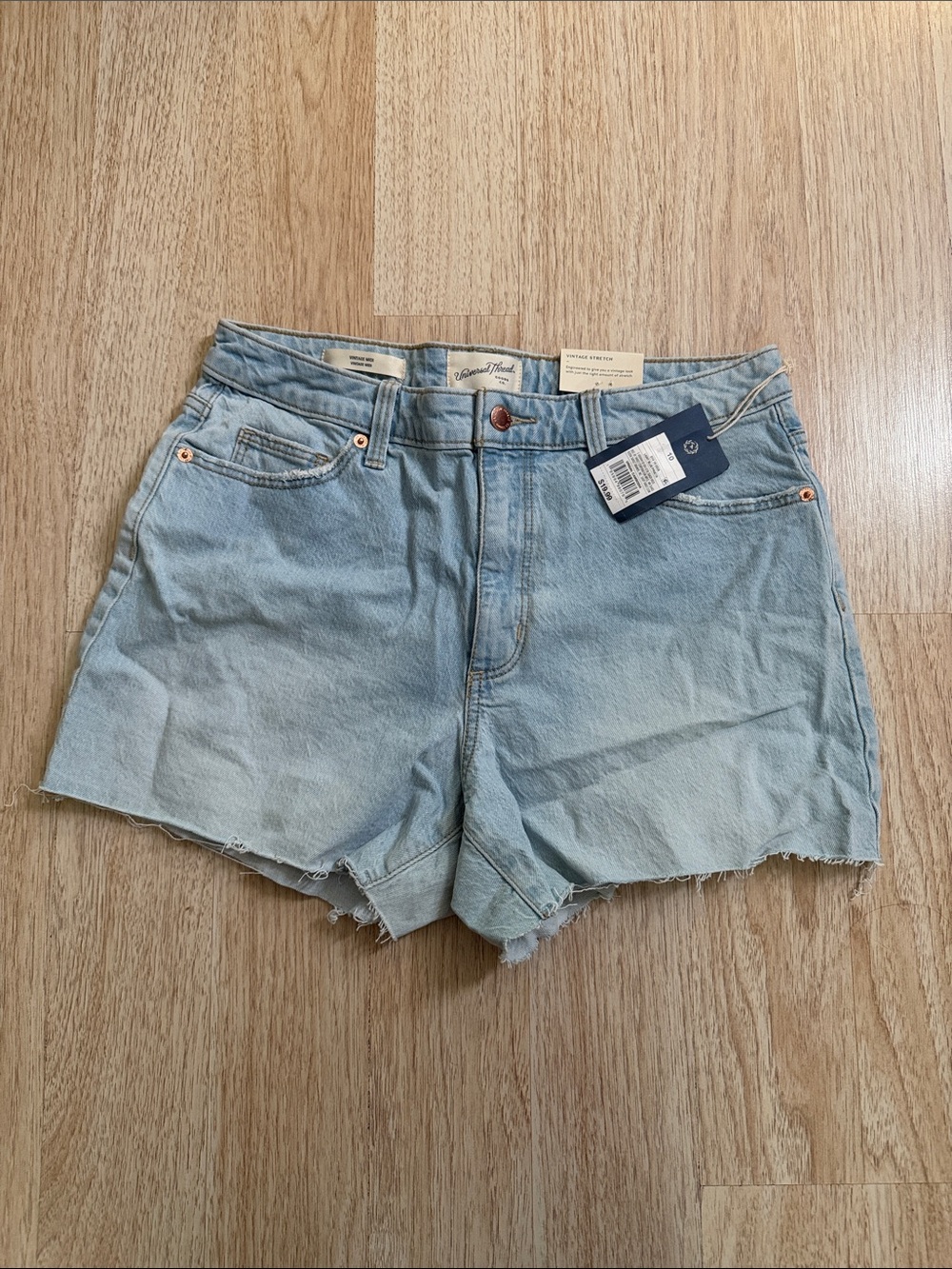 Madewell Faded Light Blue Denim Cutoff Shorts